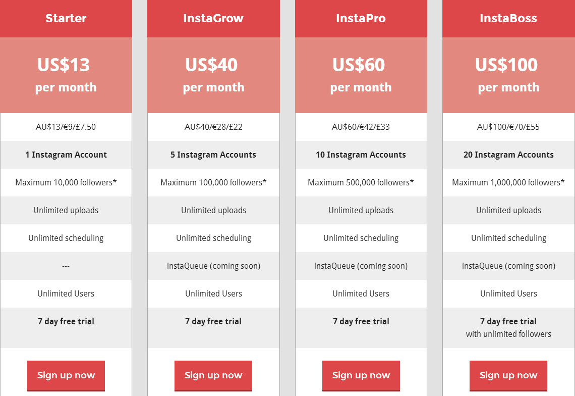 Schedugram Pricing 