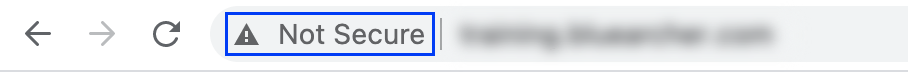 not secure