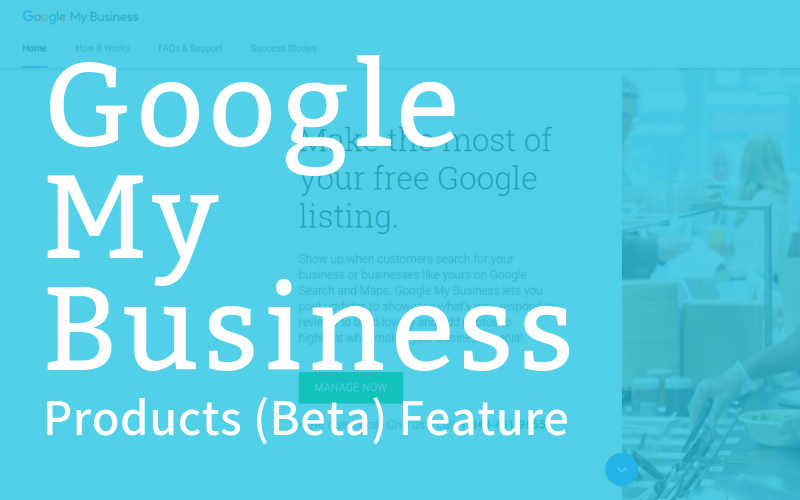Google My Business Products Listing