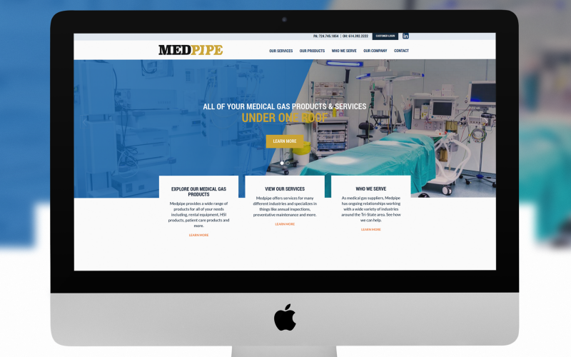 Modern Website Redesign for Medpipe