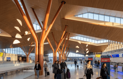 people walking in pittsburgh airport