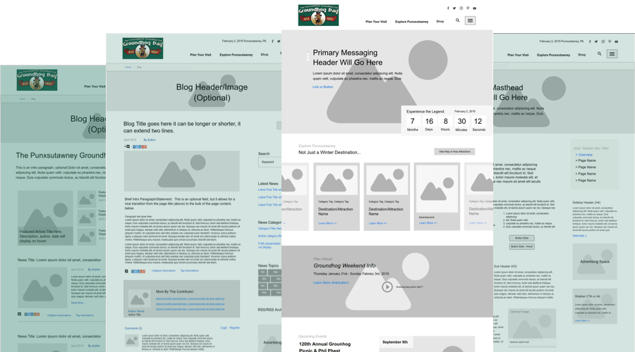 web design strategy wireframes