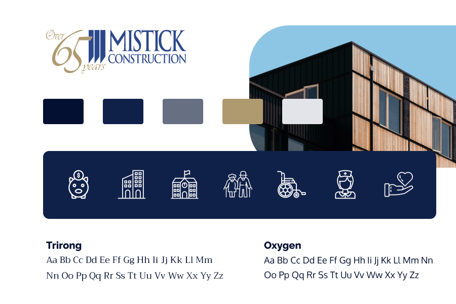 mistick construction web design